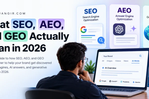 SEO, AEO and GEO in 2026