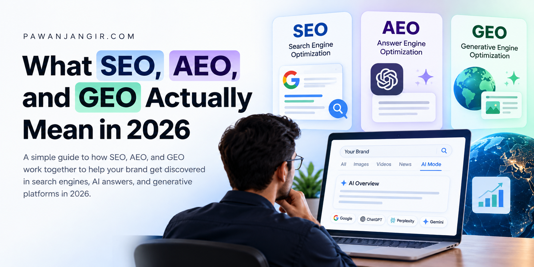 SEO, AEO and GEO in 2026